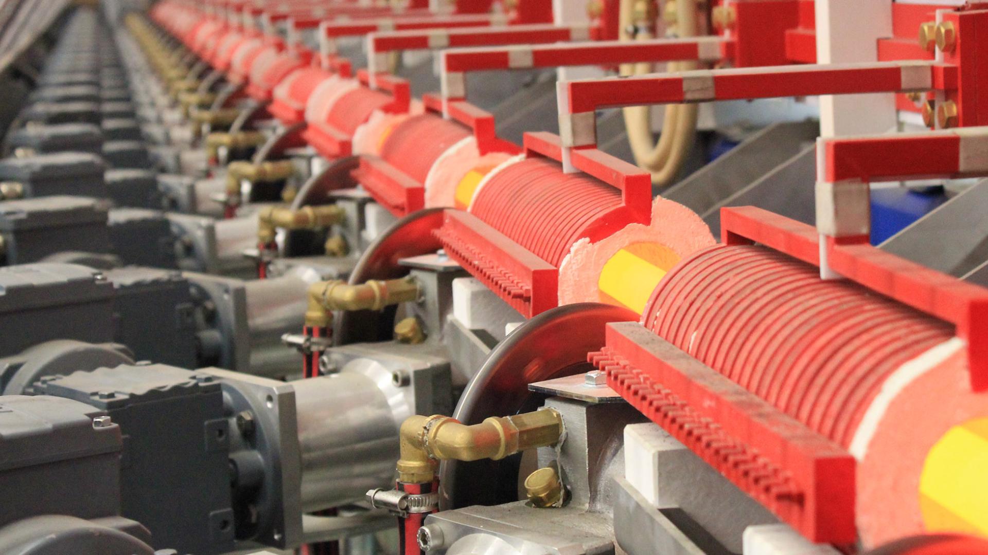 Anlage zur induktiven Einzelstabvergütung